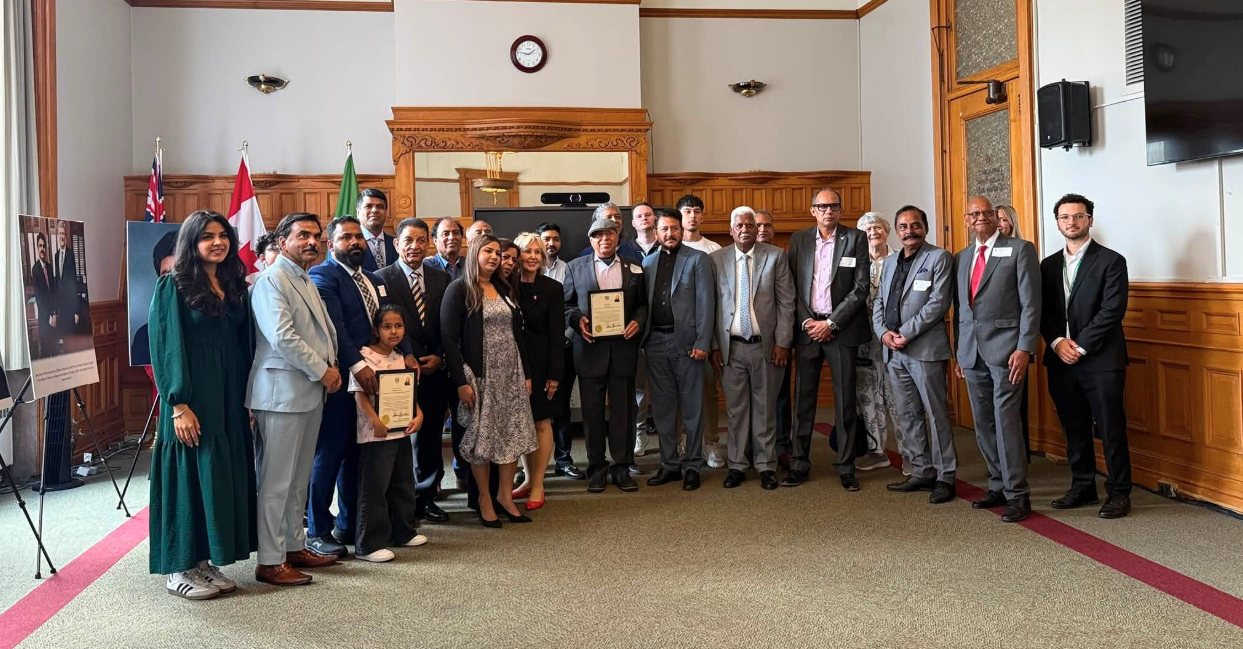 Guests gathered at Queen’s Park, Ontario, to honour Martyr Shahbaz Bhatti, August 25, 2026.